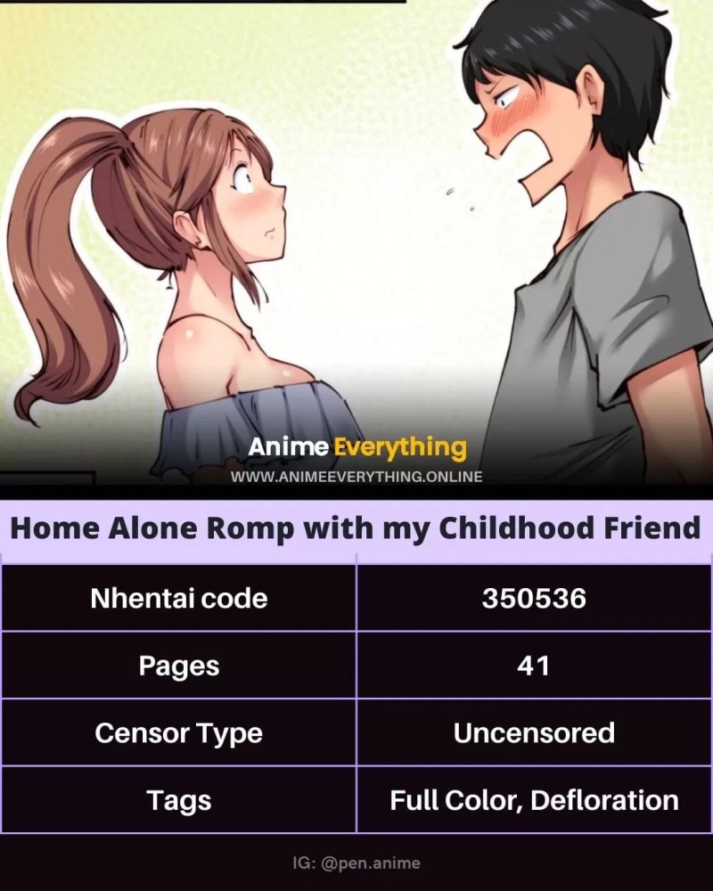 Home Alone Romp with my Childhood Friend (350536) - hentai comic recommendation