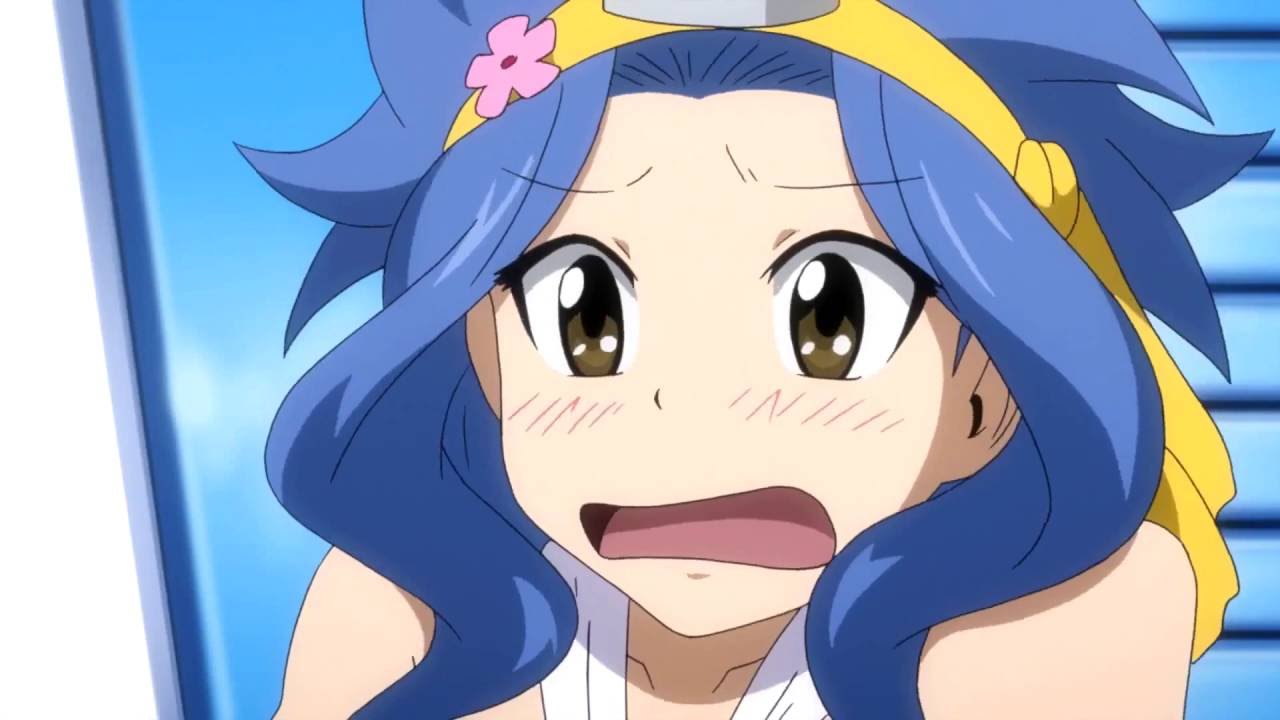 Kawaii anime girls - levy fairy tail embarrassed