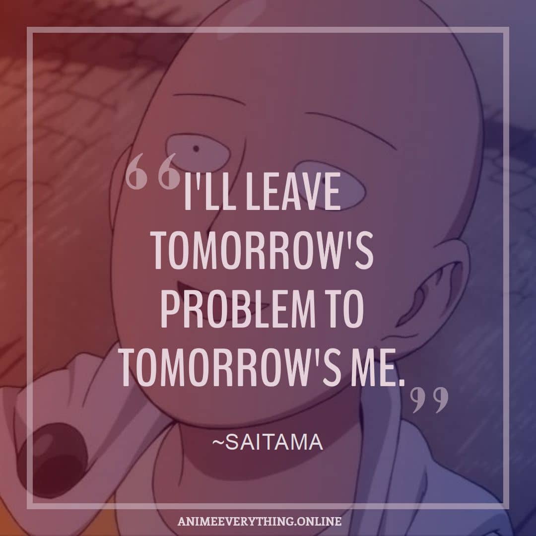 One Punch Man Saitama Zitate 4