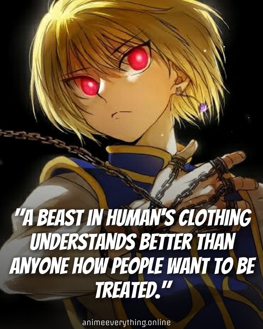 Hunter x Hunter-Zitate - Kurapika-Zitate