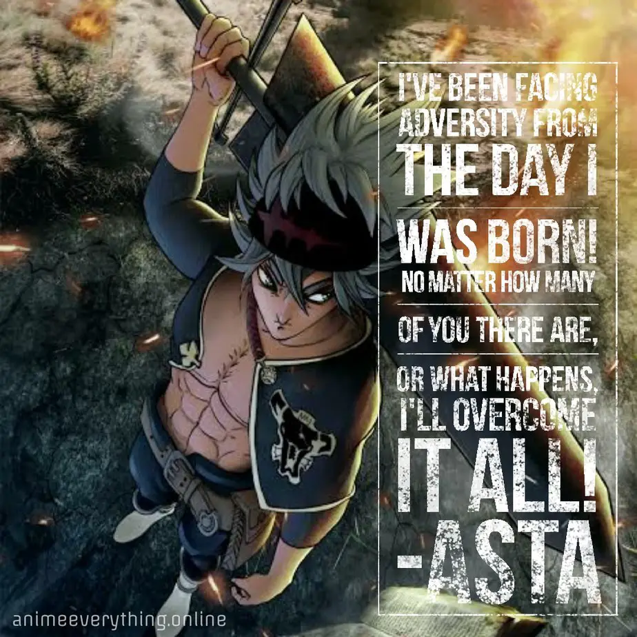 Black clover motivational anime quotes