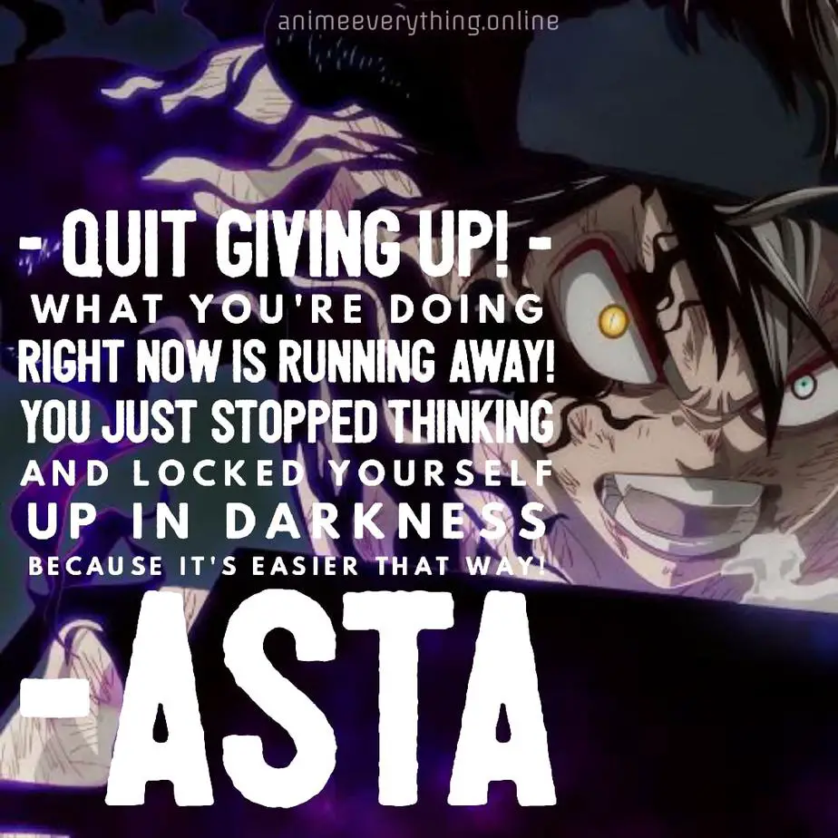 Black clover quotes - Asta
