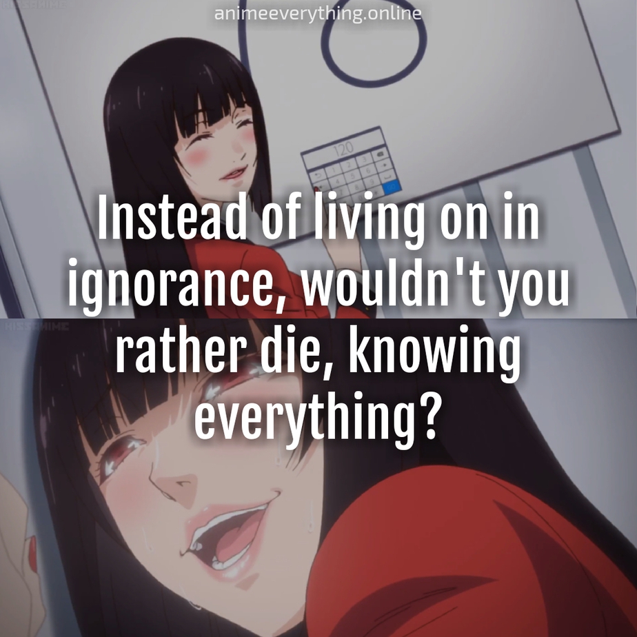 citations de la saison 2 de kakegurui - Jabami yumeko