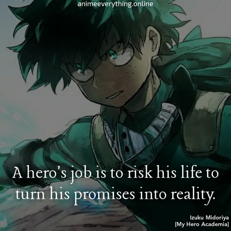 Boku no hero academia Izuku Midoriya quotes