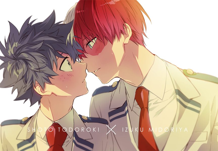 Todoroki x Midoriya My hero academia parejas y naves