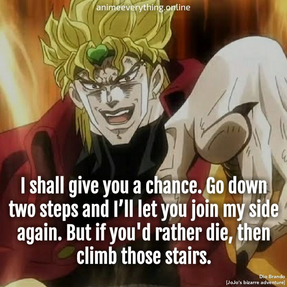 JoJo's Bizarre Adventure quotes - Dio lines