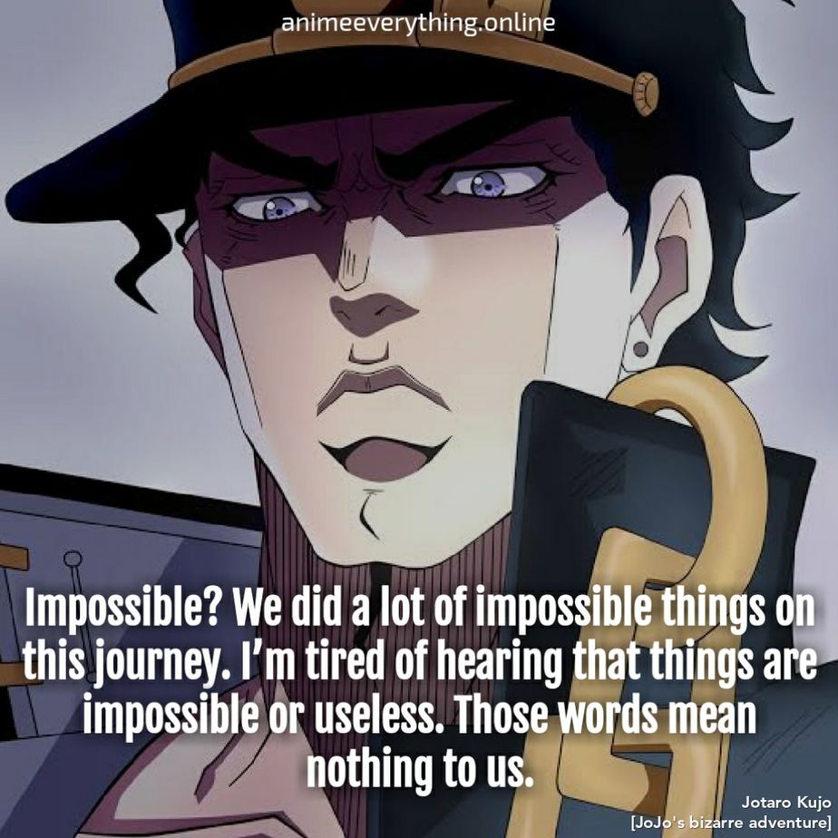 Citas de aventuras extrañas de Jojo - Jotaro