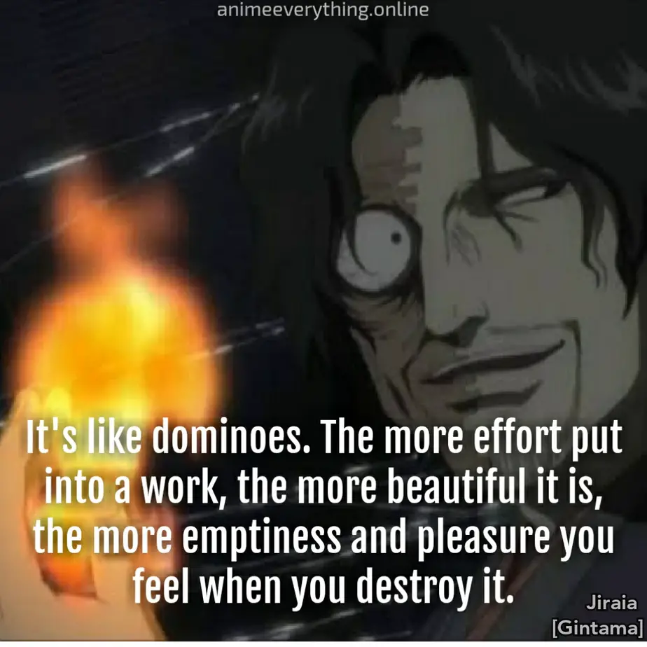 Jiraia Gintama - citação de vilão malvado de anime