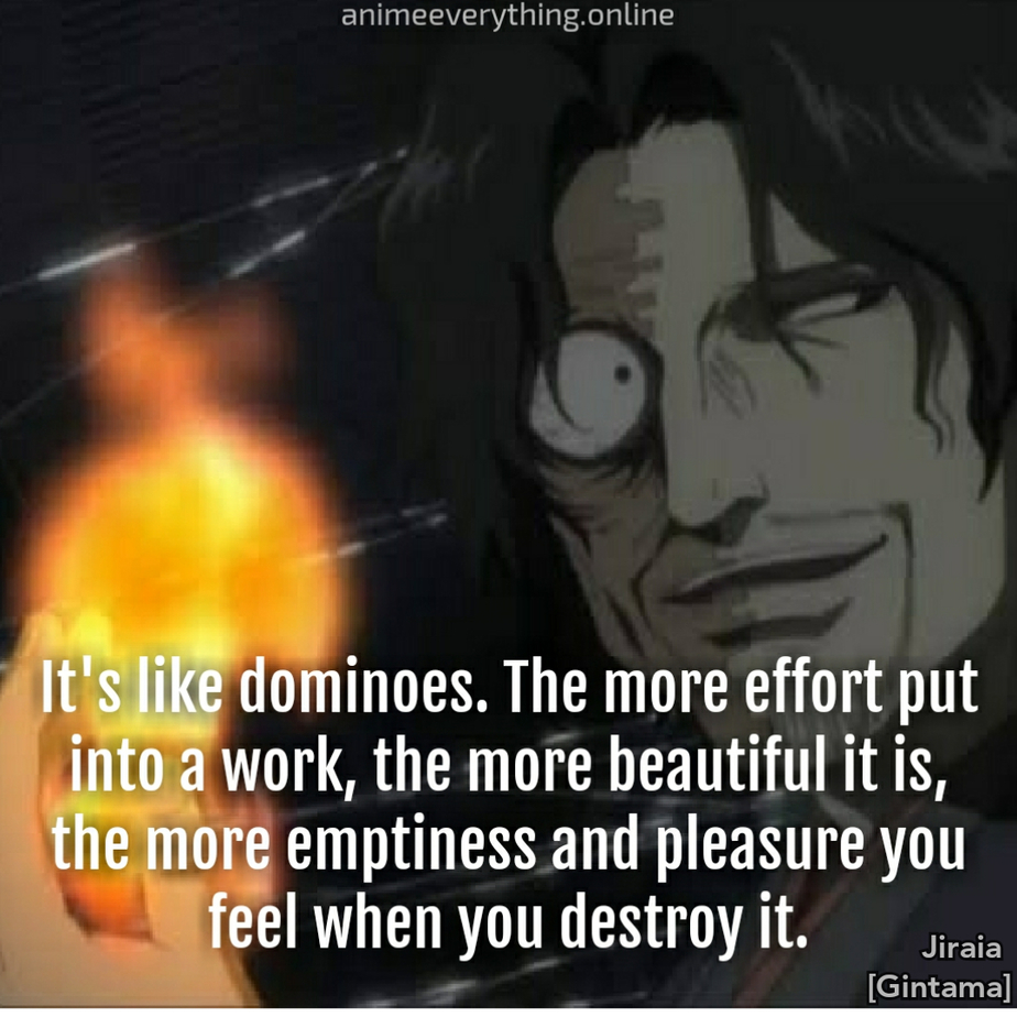 Jiraia Gintama - Citation de méchant anime maléfique