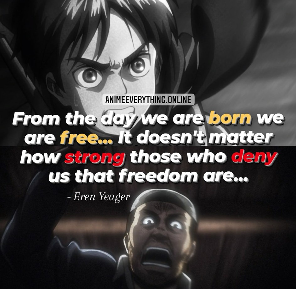 Eren Yeager quotes Attack on titan