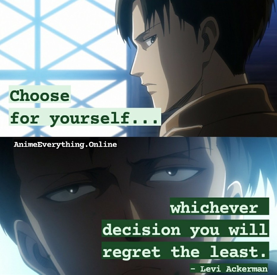 Levi Ackerman Zitate aus Attack on Titan