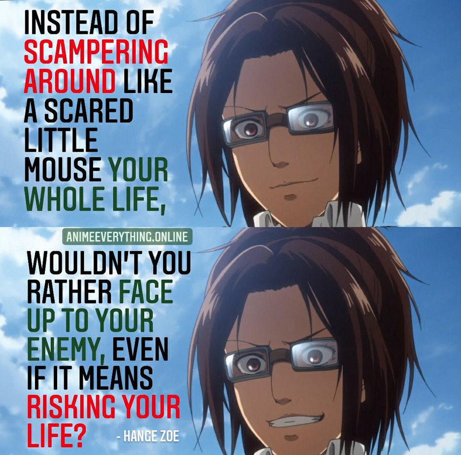 Attack on Titan Hange Quotes