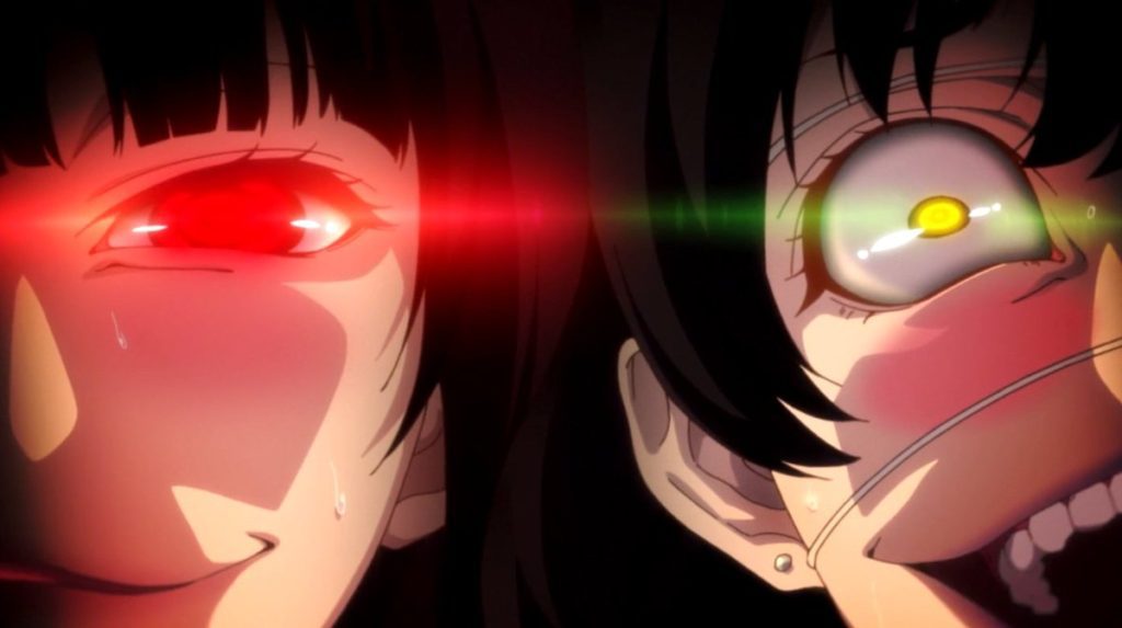 Visages fous de Kakegurui et expressions folles