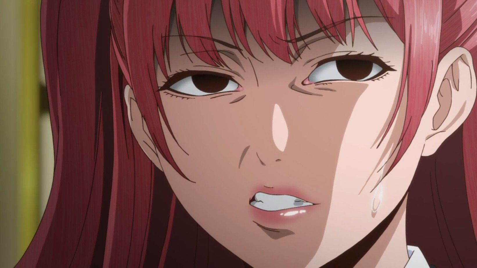 Kakegurui disgusted face