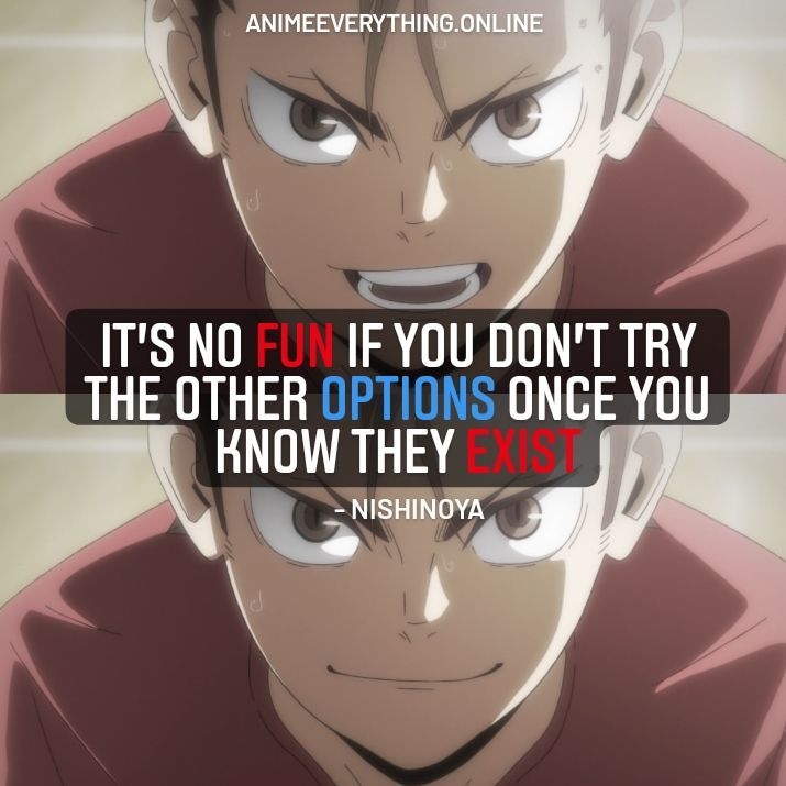 Haikyuu Nishinoya Zitate 