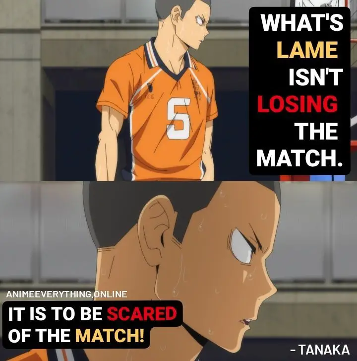 Haikyuu! - Tanaka quotes 