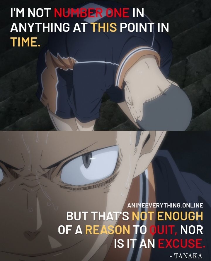 Citations Haikyuu - Tanaka