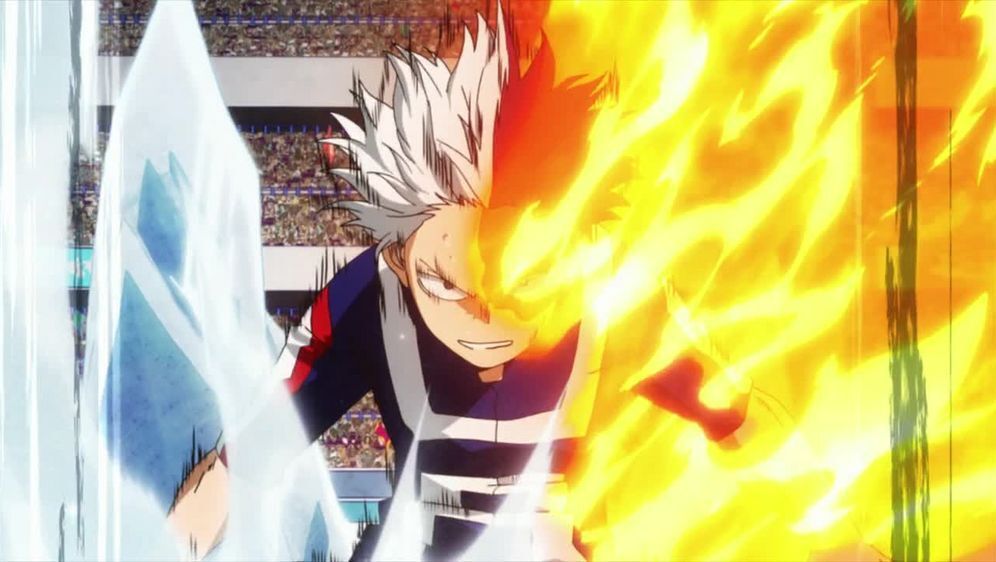 todoroki boku no hero academia fuego y hielo