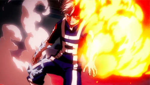 todoroki boku no hero academia fuego y hielo