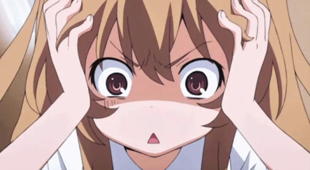 anime girl shocked