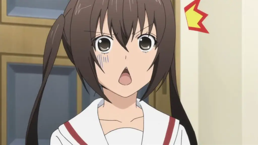 anime girl surprised