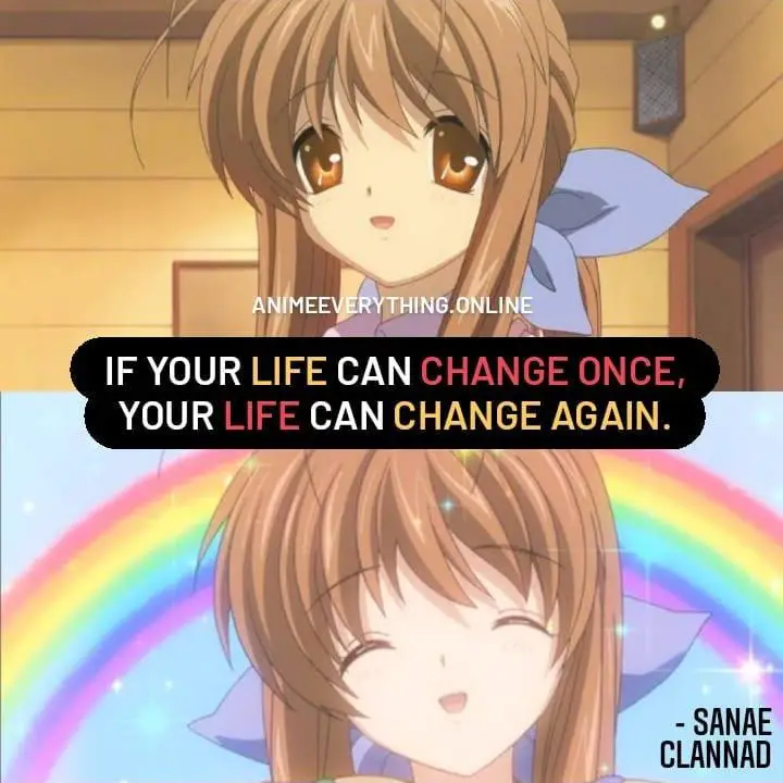 Sanae Motivational Clannad quote