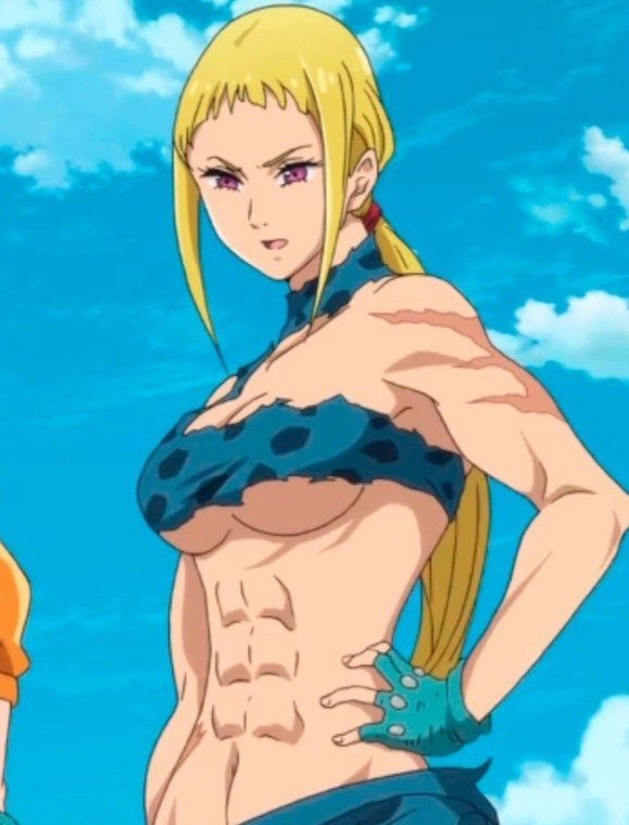 Garotas gigantes de anime muscular