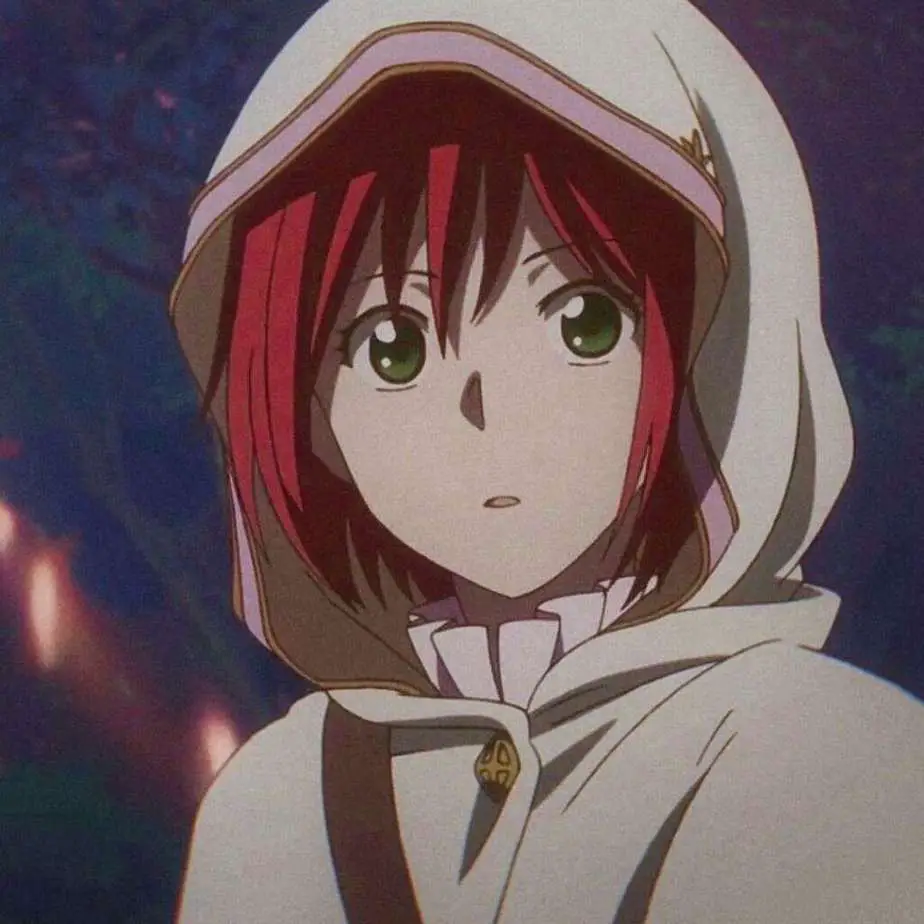 Shirayuki - fille animée aux cheveux rouges