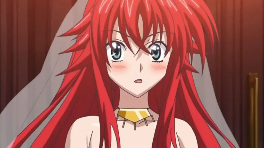 rias gremory - most beautiful red haired anime girl