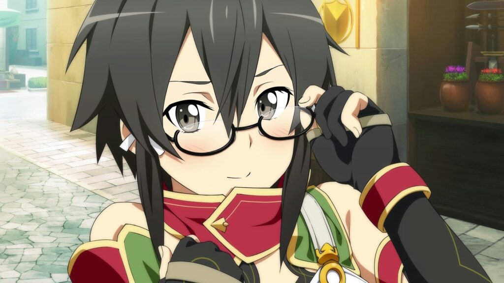 Shino Asada (Sword Art Online) com óculos