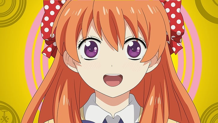 Chiyo Sakura - waifu anime de cabelo laranja 