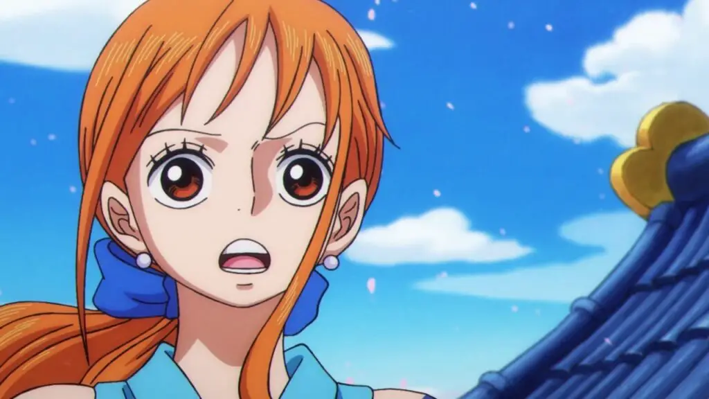 Nami - Anime Waifu mit orangen Haaren