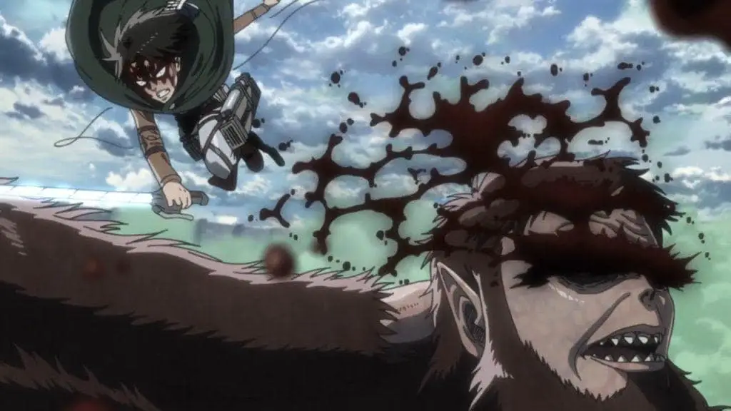 levi vs beast titan - emocionantes lutas de anime