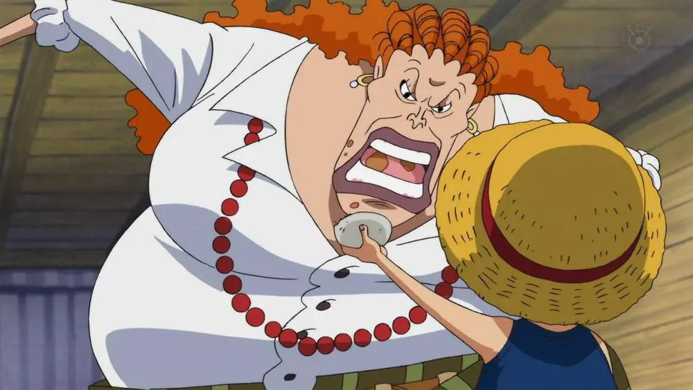 Curly Dadan - mãe adotiva de Luffy