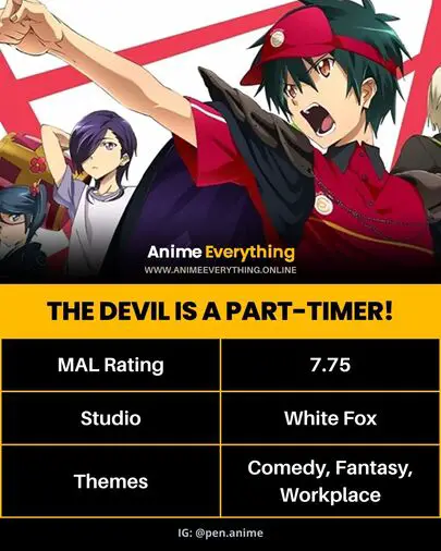 The Devil is a Part-Timer! - best slow life isekai anime of all time