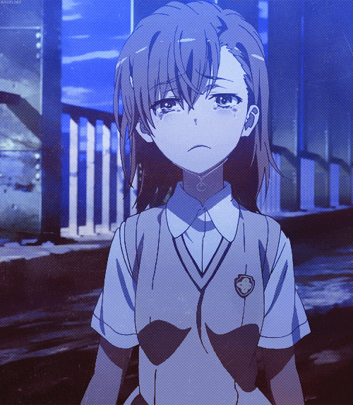 Anime-Mädchen in Verzweiflung