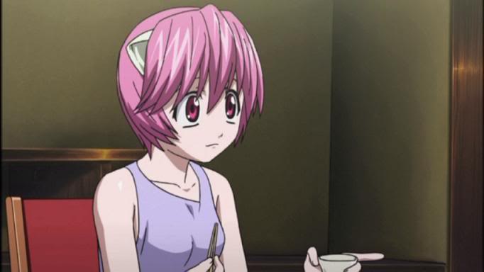 Nana - garota de anime com cabelo roxo curto