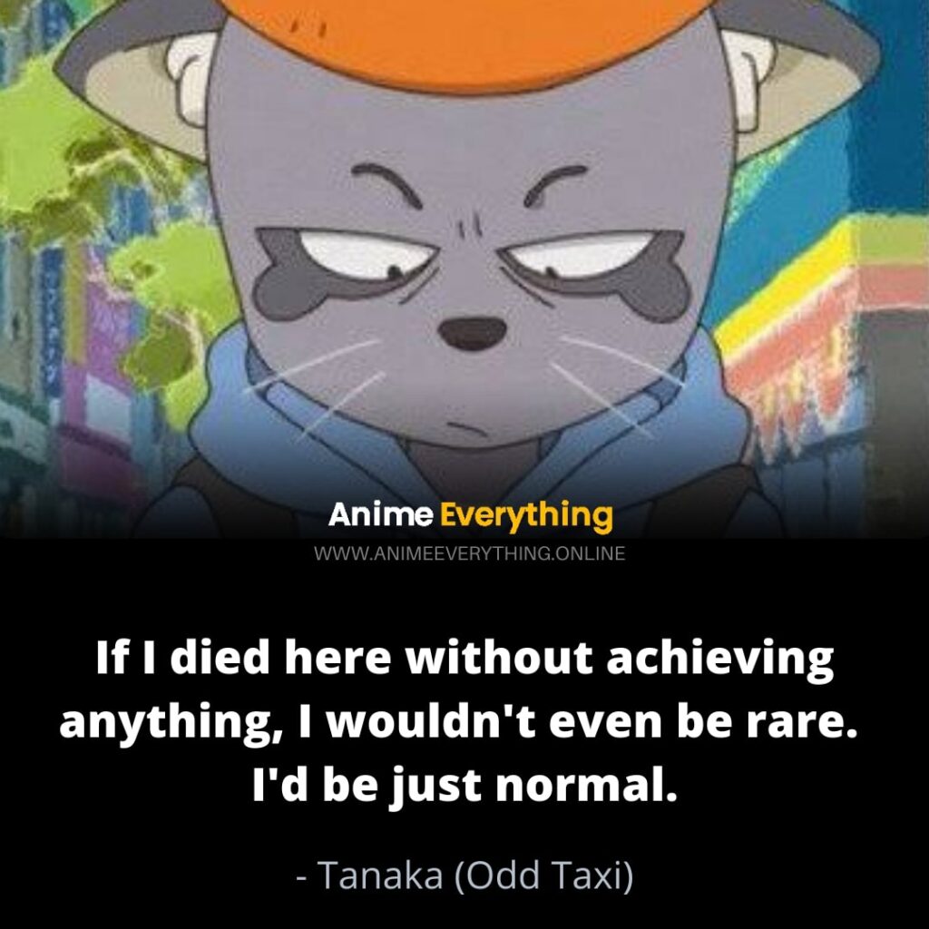 Tanaka-Zitate von Odd Taxi