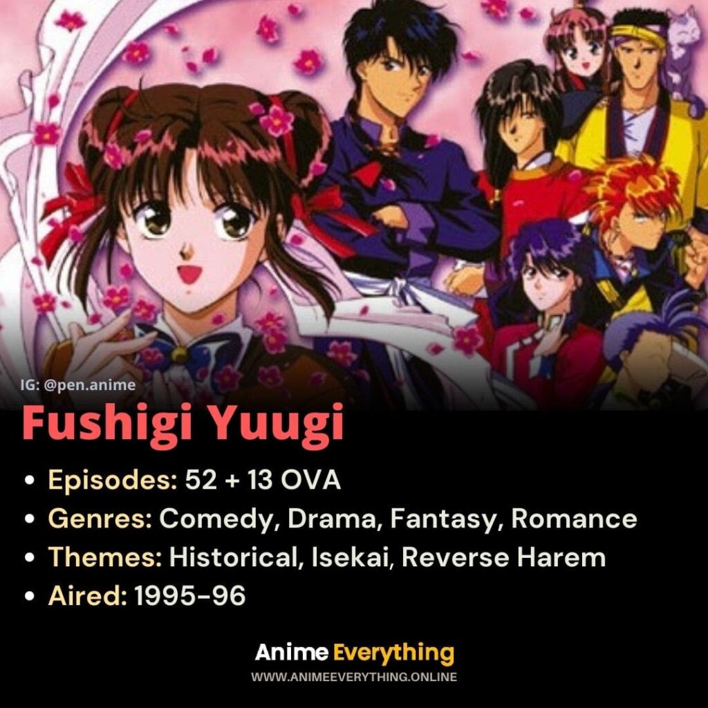 Fushigi Yuugi - isekai anime with female lead