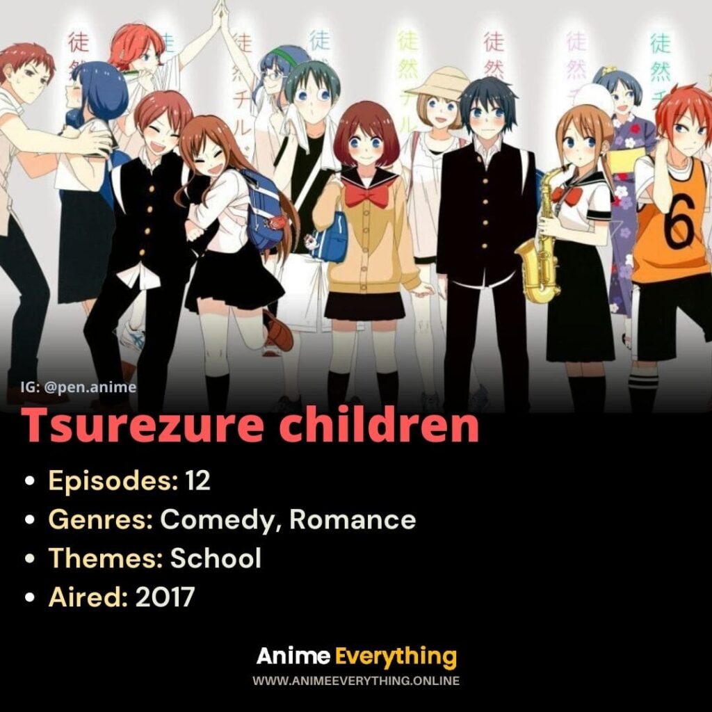 Crianças Tsurezure - série de anime engraçada rom com