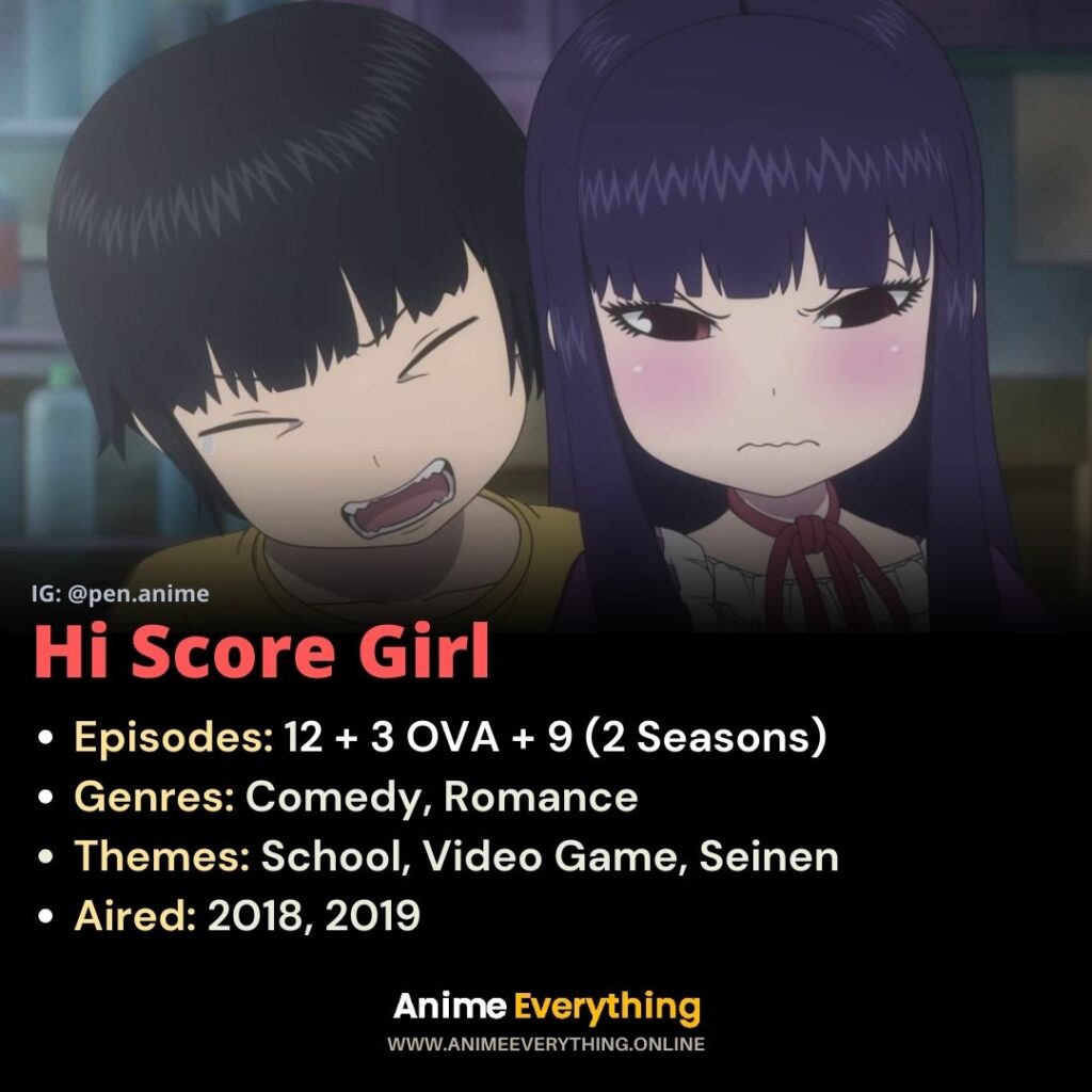 Hi Score Girl - melhor anime de drama rom com