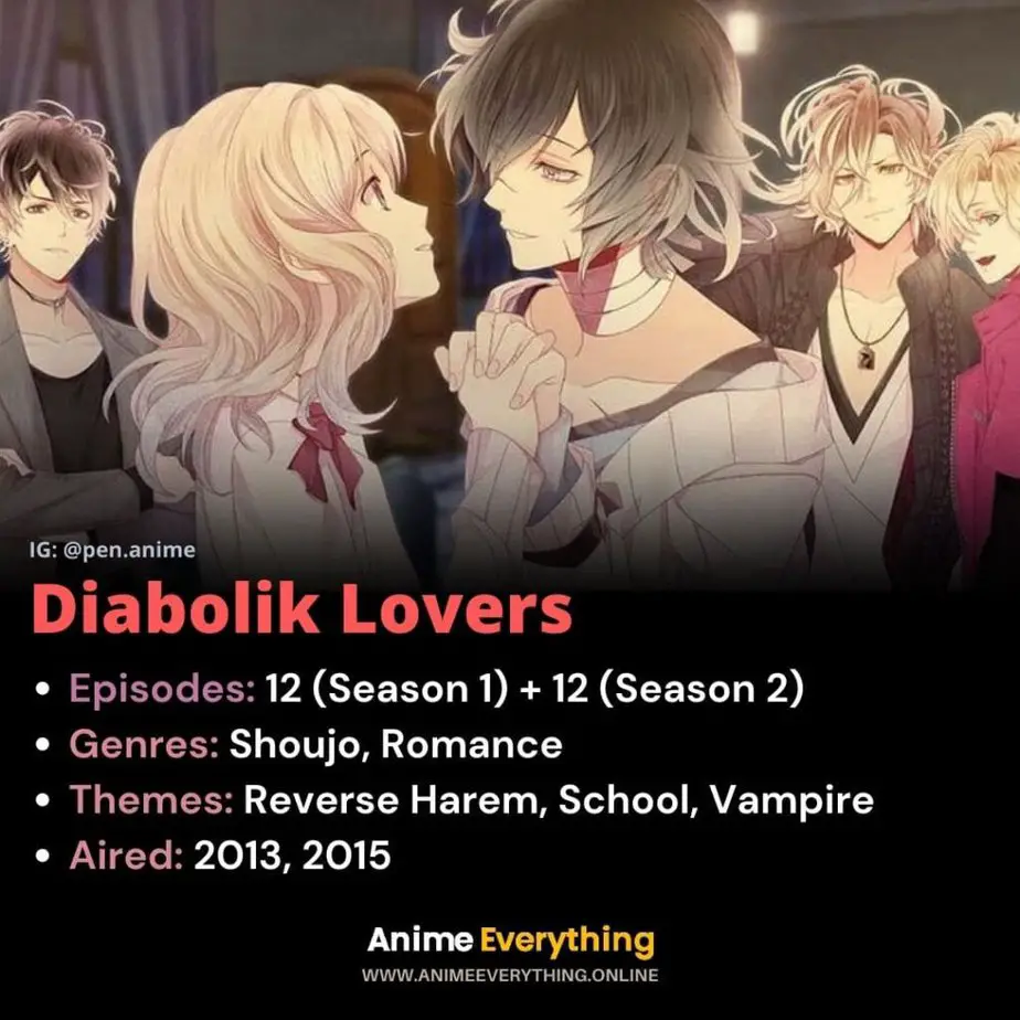 Diabolik Lovers - anime romântico com vampiros