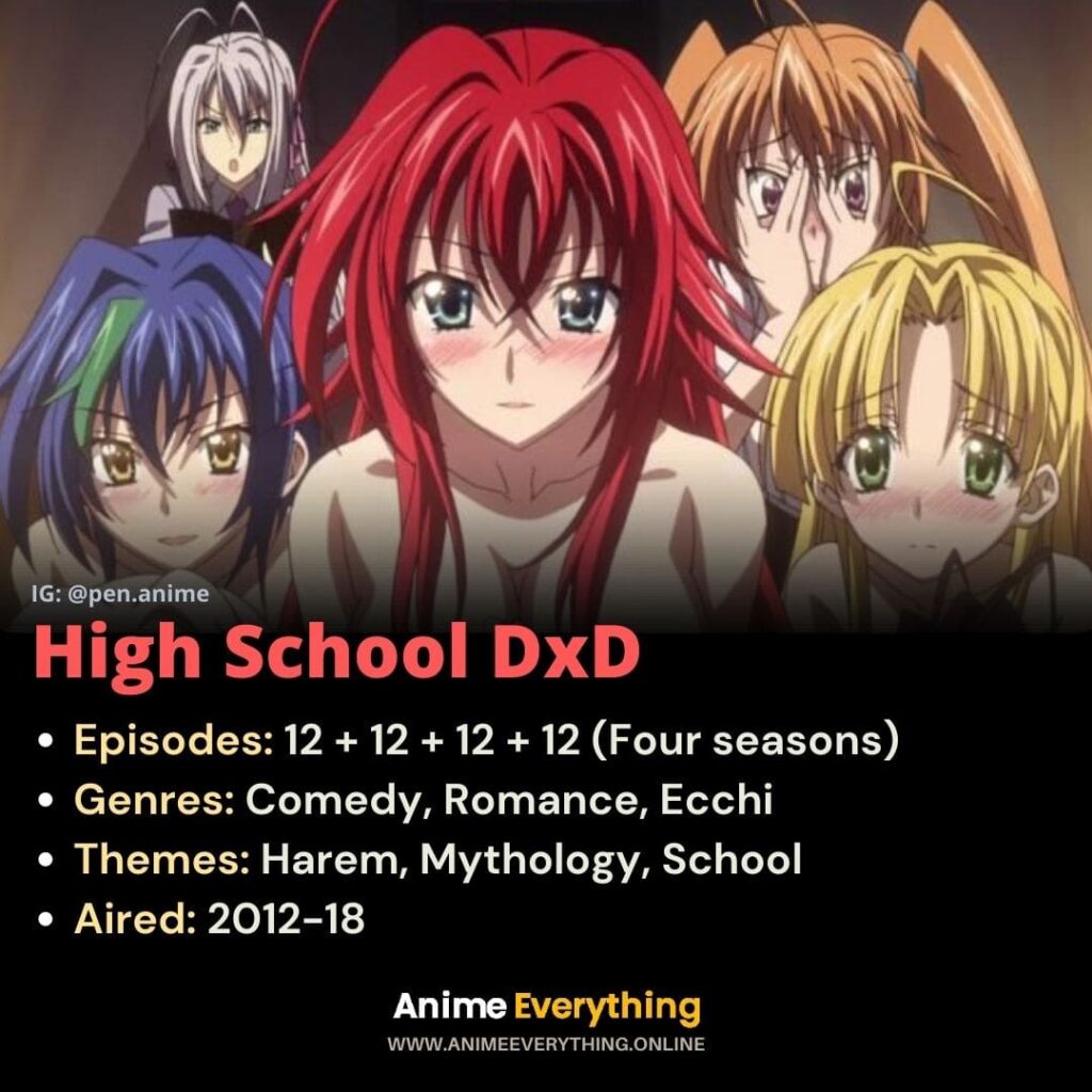 High School DxD - anime harén con magia