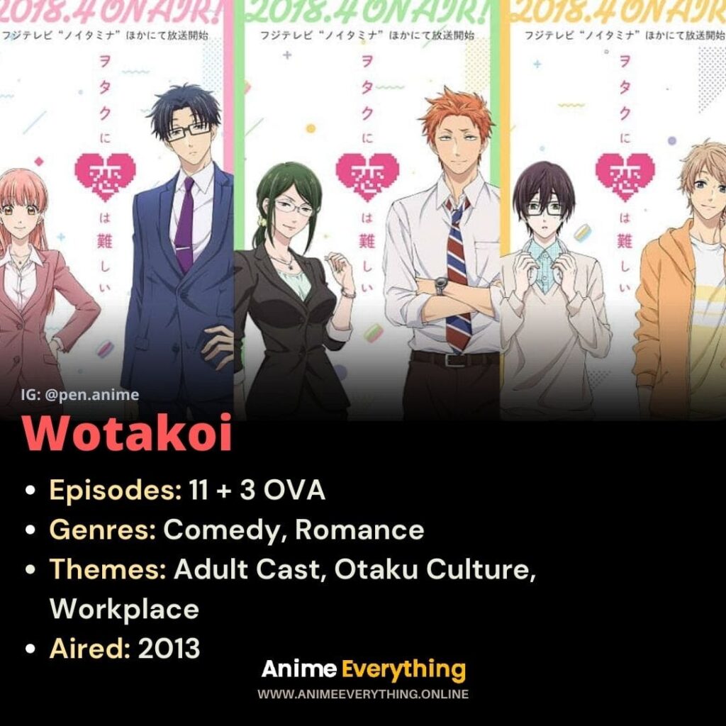 Wotakoi - Melhor Anime de Comédia Romântica