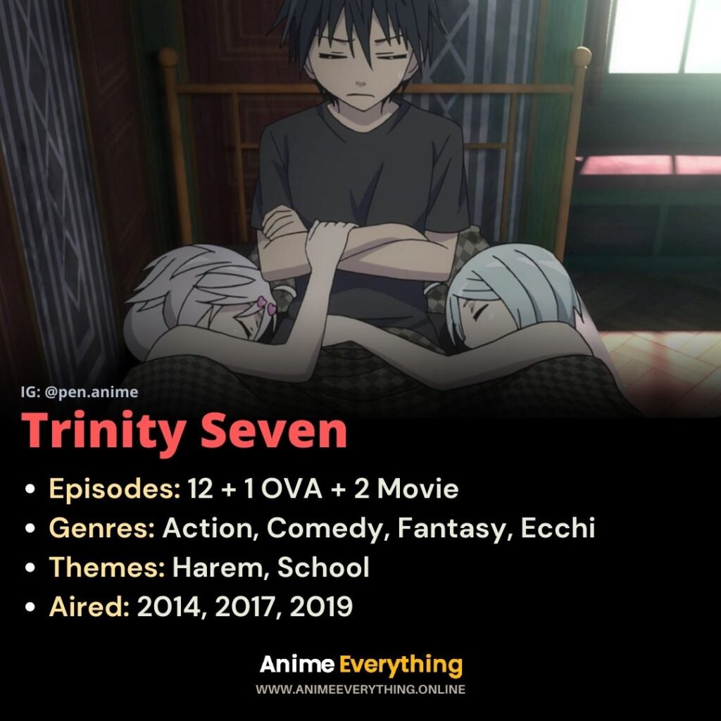 Trinity Seven - anime de harén de acción