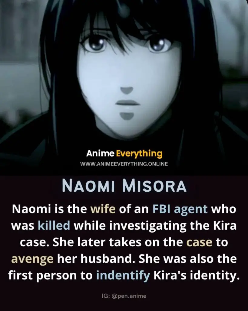Naomi Misora - personnages féminins de la note de mort