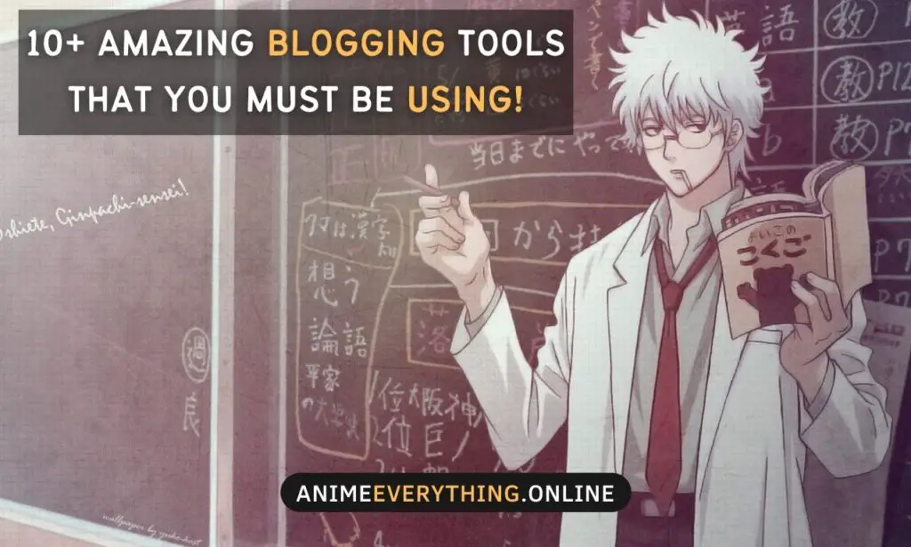bannière d'outils de blogging anime