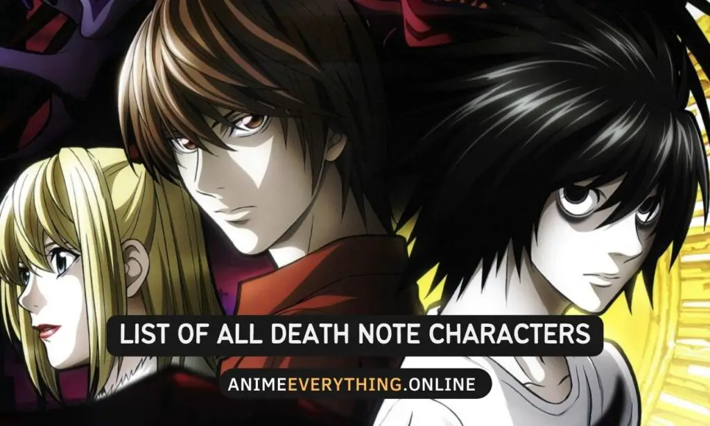 elenco di tutti i personaggi di Death Note