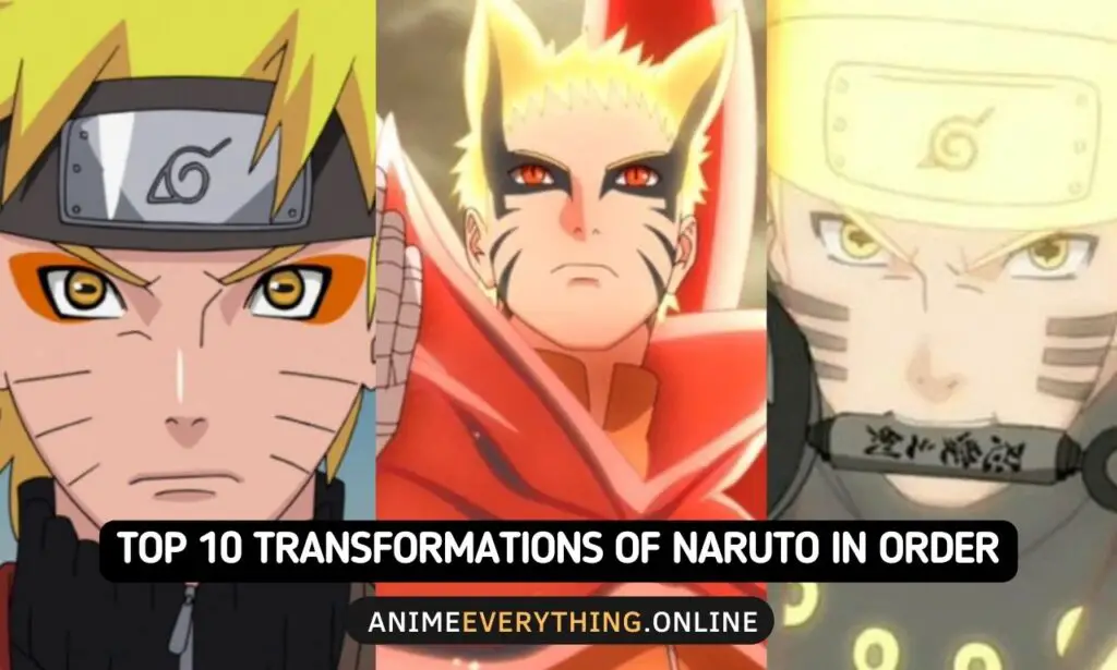 10 melhores formas épicas de Naruto em ordem