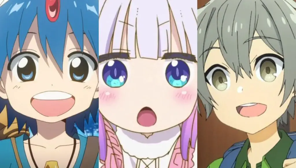 Anime Children zeigt süße Jungen und Mädchen in Anime